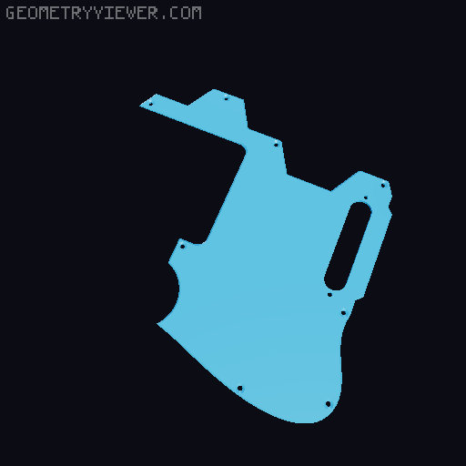 Prusacaster - Remix for Telecaster Two kit from Blackbeard's Den 3D model thumbnail