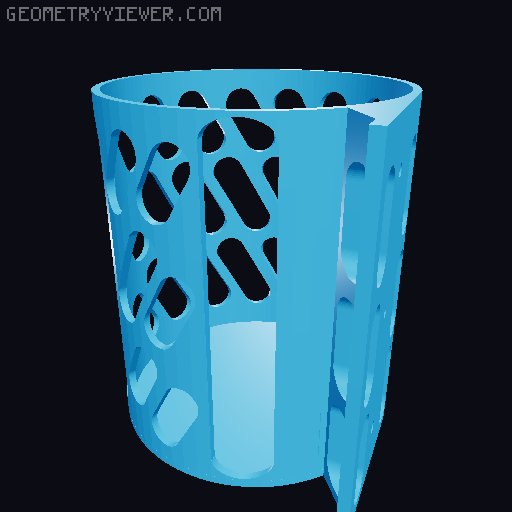 Trash bag roll dispenser - Costco kitchen bags 3D model thumbnail