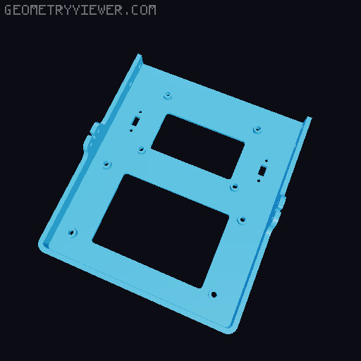 Mounting bracket for DMR Hotspot and Meshtastic or Meshcore 3D model thumbnail
