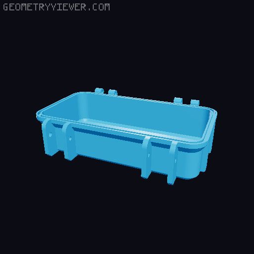 Rugged ammo box 7.62x25 Tokarev 3D model thumbnail