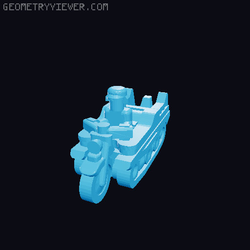 German WW2 tanks 3D model thumbnail