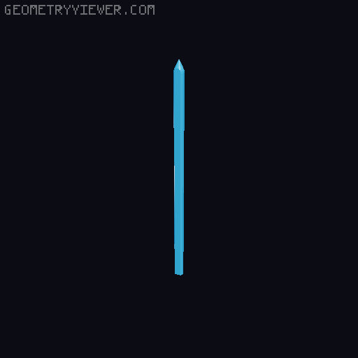 Lucky 13 Laser Sword 3D model thumbnail