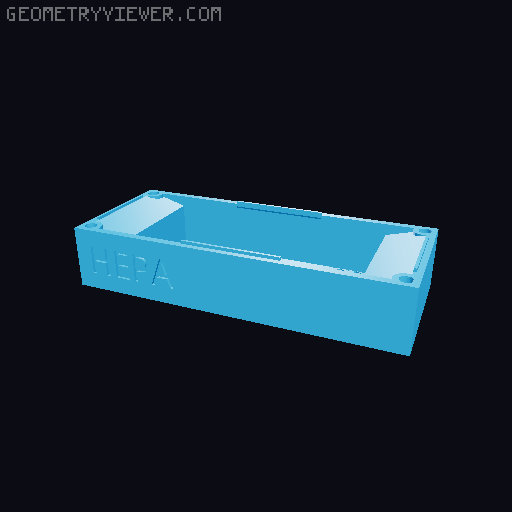 Tingkat - Creality K1C/K1/K1SE HEPA and Carbon Filter Air Scrubber 3D model thumbnail