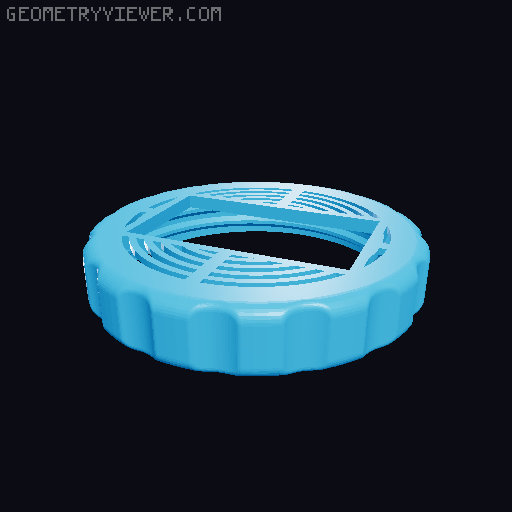 Silica gel spool with hygrometer 3D model thumbnail