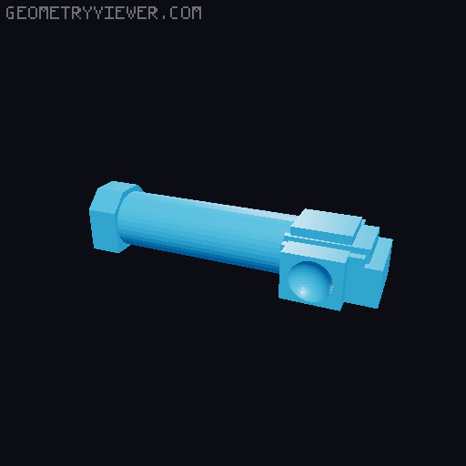 Lego Extending Sword (For Animation) 3D model thumbnail