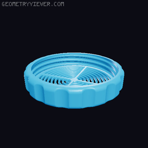 Silica Gel Holder/Box/Storage 150g 3D model thumbnail