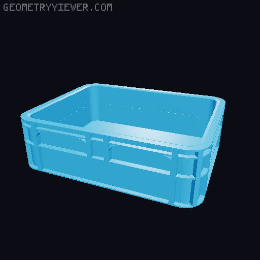 stapelbare Bierkisten für Batterien, Kleinkram, Büro 3D model thumbnail