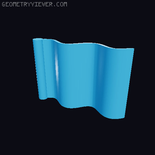 Dummy 13 flag 3D model thumbnail