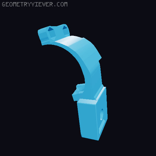 PNV-57E monocular adapter for Wilcox J arm 3D model thumbnail