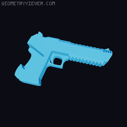 Double Desert Eagle for Flexi-Rex [V2] 3D model thumbnail