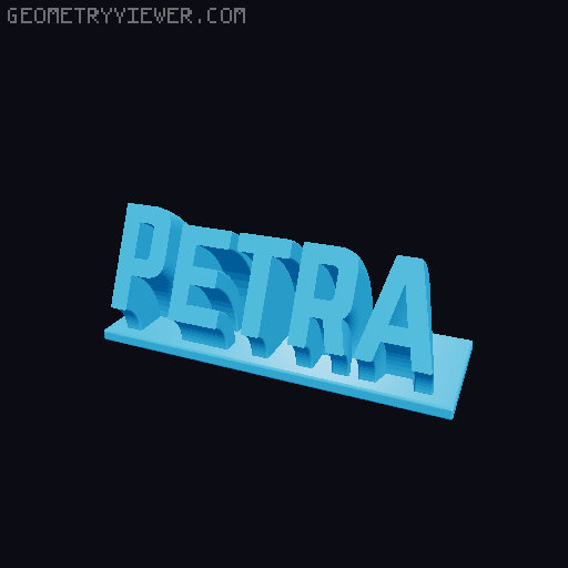 Sweeping Name Tag 3D model thumbnail