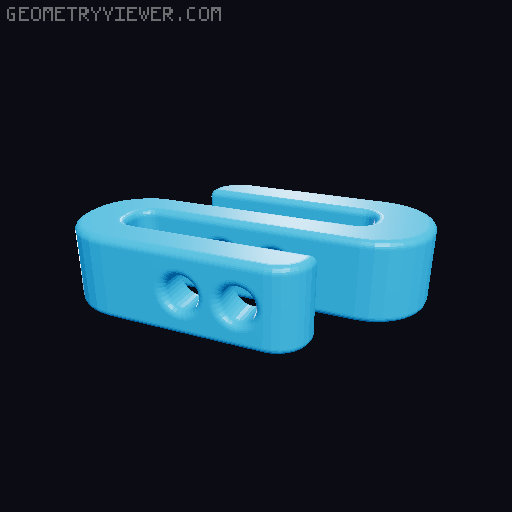 Camper's S-Hook (string lockable) 3D model thumbnail