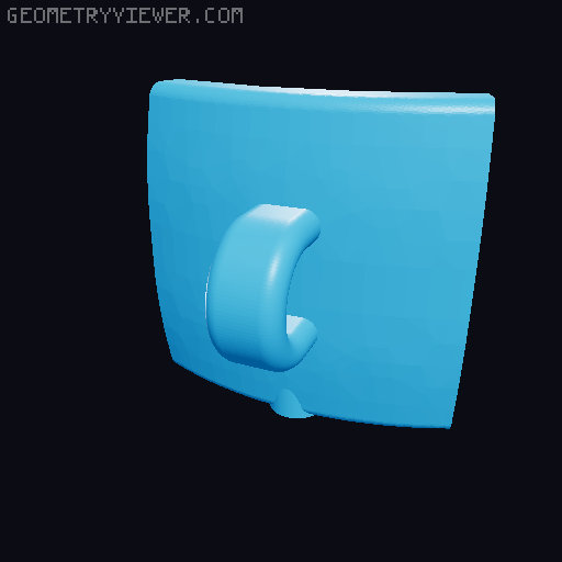 Bondage Collar with cylinder lock 3D model thumbnail