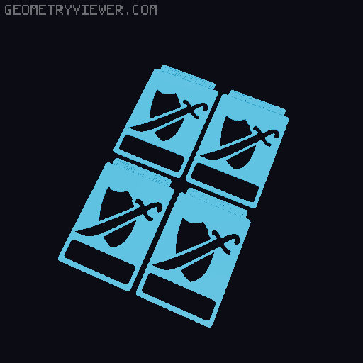 Card Dividers for the Odalin Boardgame 3D model thumbnail