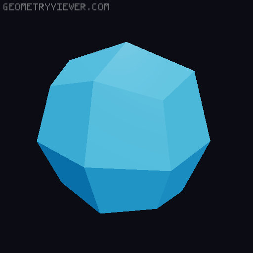 Behemoth——Twelve deep cuts form a deep cut Deltoidal Icositetrahedron. 3D model thumbnail