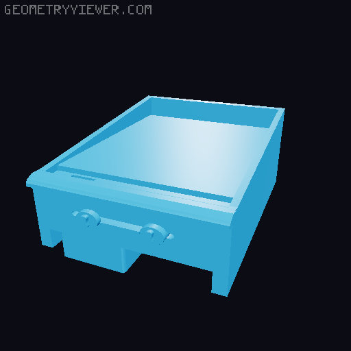 commercial kitchen appliances 3D model thumbnail
