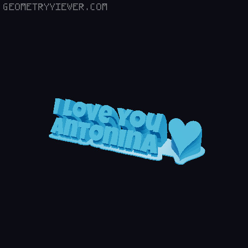 I love you... 3D model thumbnail