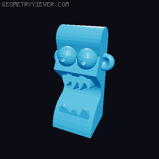 Lucky 13 Door Man Joe head 3D model thumbnail