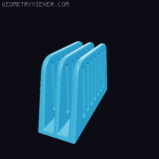 Double laptop stand 3D model thumbnail