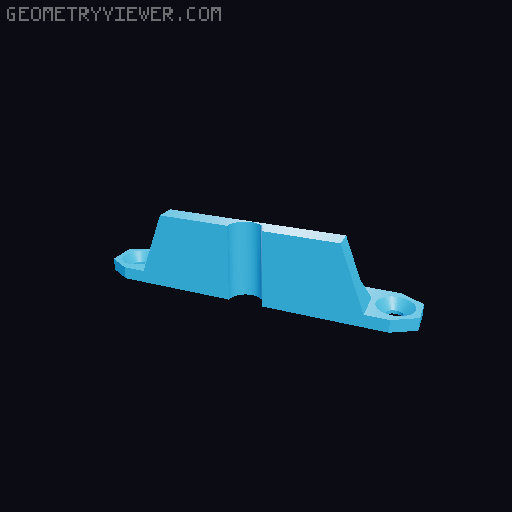 LACK Folding Door Hinges 3D model thumbnail