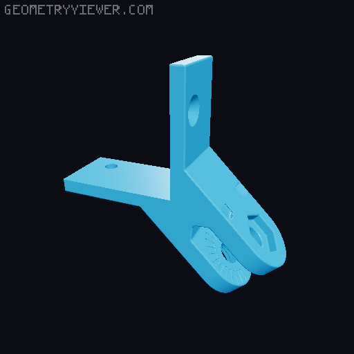 Lack Enclosure mounts for articulating camera mount 3D model thumbnail