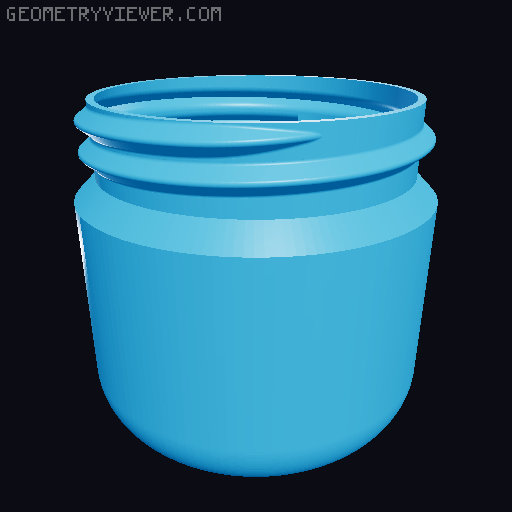 Simple Piggy Bank Containers 3D model thumbnail