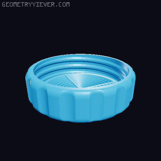 Silica gel container for Spool Core Reinforcement prusament (with Funnel) 3D model thumbnail