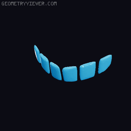 Sans from undertale, separate parts / multicolor 3D model thumbnail