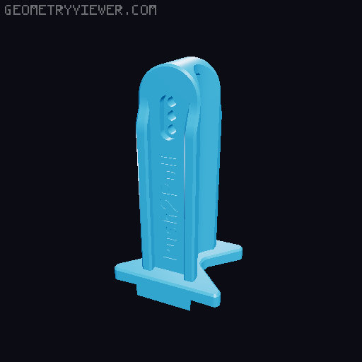 Push2Pull Syringe holder 3D model thumbnail