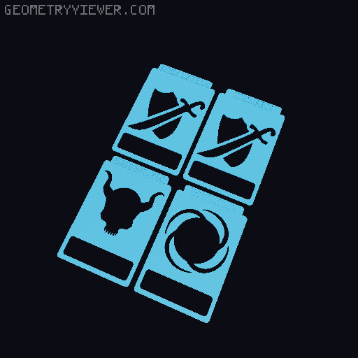 Card Dividers for the Odalin Boardgame 3D model thumbnail