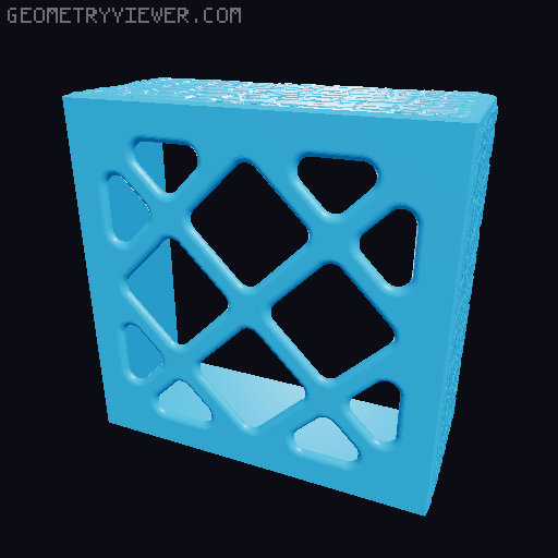 Carcassone holder for 4X4 grid ( inner size 202mmx202mm)  3D model thumbnail