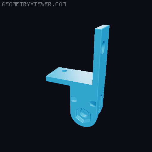 Lack Enclosure mounts for articulating camera mount 3D model thumbnail
