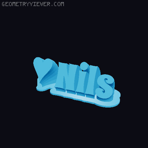 Valentine sculpture 3D model thumbnail