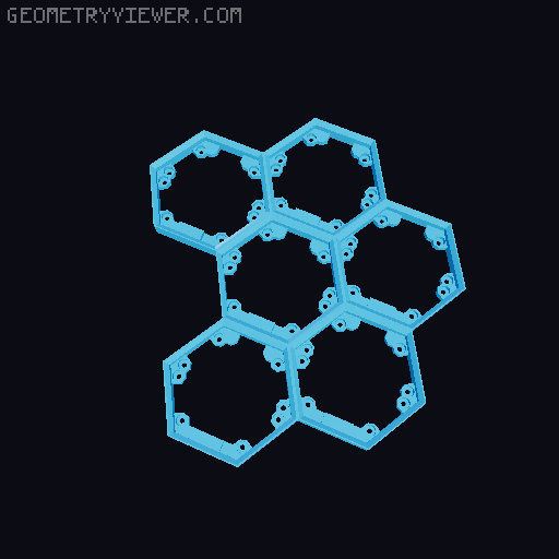 Hextraction Fancy Game Board Remix 3D model thumbnail