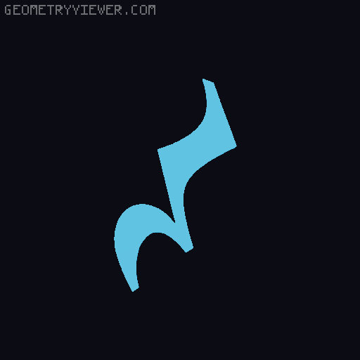 Music notes and symbols 3D model thumbnail