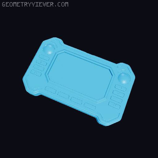 Sci-Fi PDA toy for 3x5 Notecards 3D model thumbnail