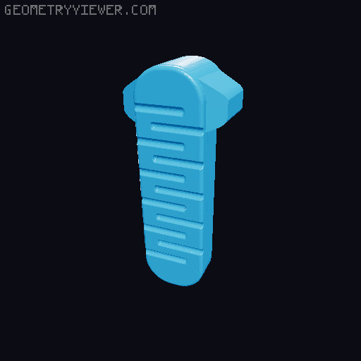 MP5K Telescoping Stock/Brace 3D model thumbnail