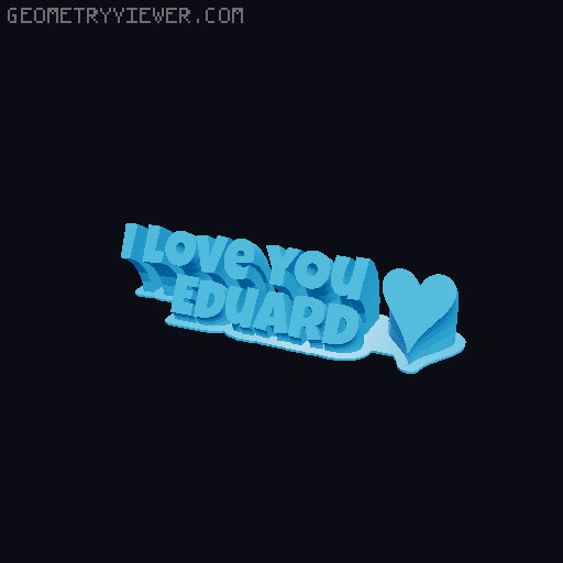 I love you... 3D model thumbnail