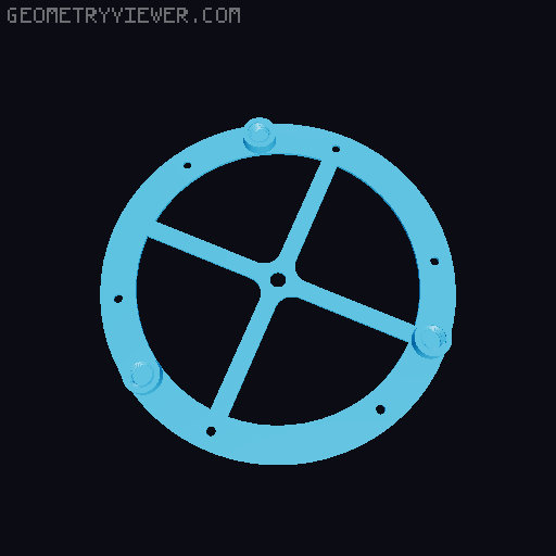 Azimuth bearing 3D model thumbnail