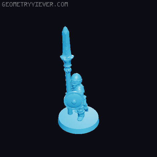 Ringlo Vale Warriors 10mm Scale 3D model thumbnail
