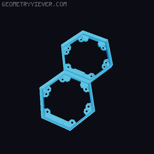 Hextraction Fancy Game Board Remix 3D model thumbnail