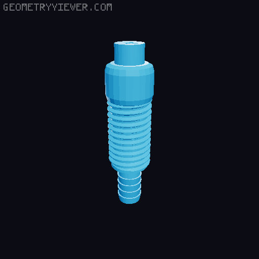 Hydroponics Tower Upgraded Nozzles 3D model thumbnail