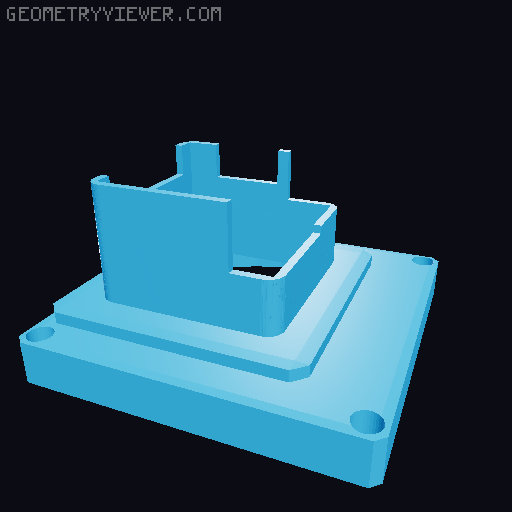 Snapmaker Original 80mm Fan Cooling Mod (Ultra-Silent) 3D model thumbnail