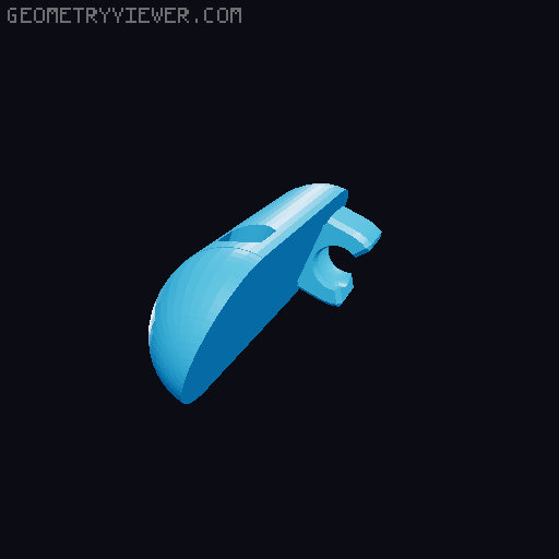 Q-BOT BETA, little cute robot inspired by B-bots 3D model thumbnail