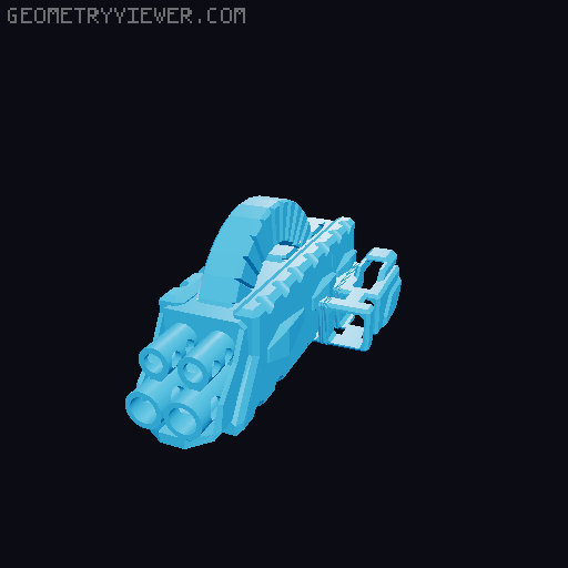 Dummy 13 Blaster Arms 2.0 3D model thumbnail