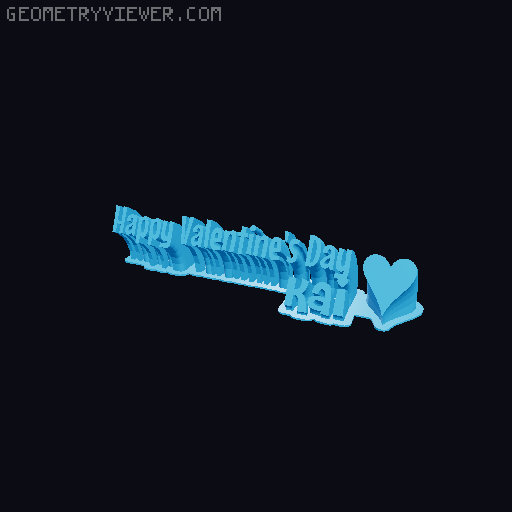 Happy Valentines Day... 3D model thumbnail