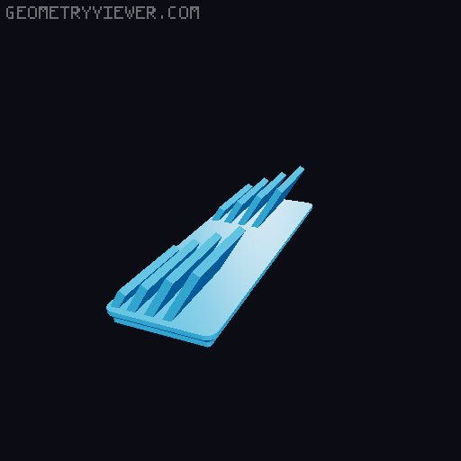Gridfinity ruler holder with OpenSCAD file 3D model thumbnail
