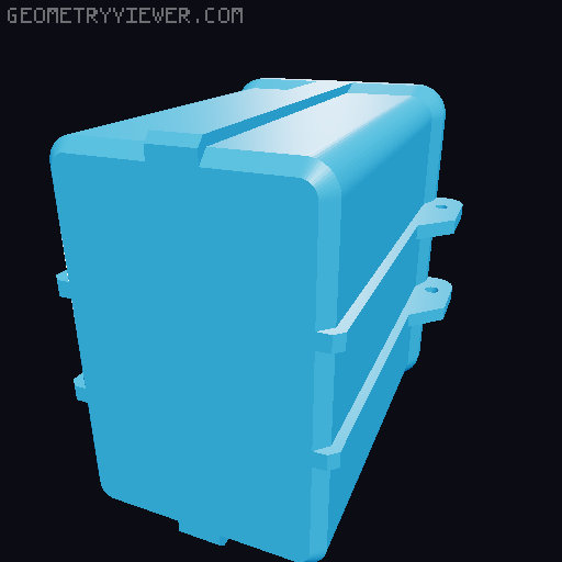 MTG Rugged Deck Box 3D model thumbnail