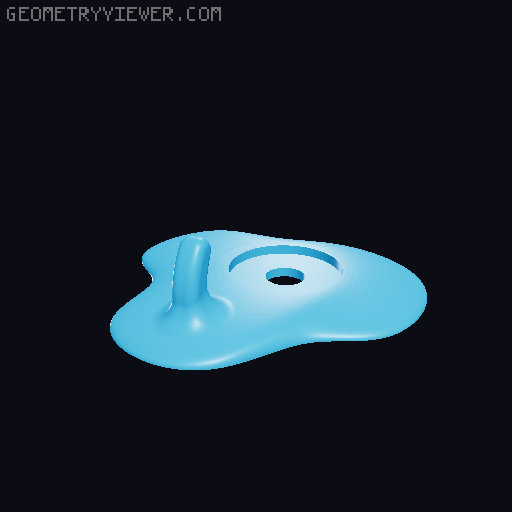Egg Shaped Kitchen Hangers 3D model thumbnail