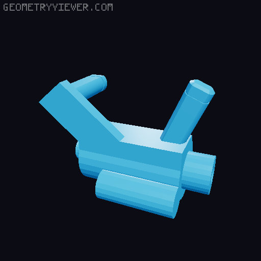 Dummy 13 forearm weapon connecter. 3D model thumbnail
